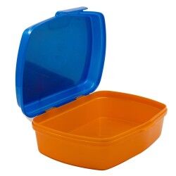 Contenitore per Sandwich SuperThings Kazoom kids Azzurro Arancio Plastica (17 x 5.6 x 13.3 cm)