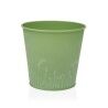 Plant pot Versa Zink Green Metal (14 cm)