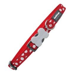 Collare per Cani Red Dingo Pois (1,2 x 20-32 cm)