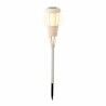 Garden Torch Lumineo Solar White wicker 61 x 10 cm