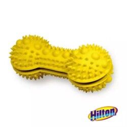 Dog toy Hilton Flax Rubber Yellow Natural rubber (1 Piece)