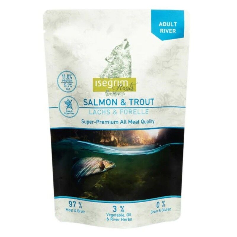 Wet food Isegrim Adult Salmon Fish 410 g