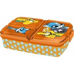 Compartment Lunchbox Mikecrack Orange polypropylene 21 x 14,5 x 7,5 cm