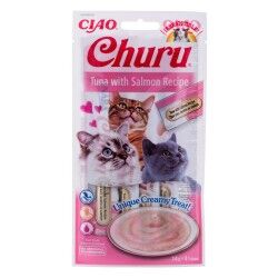 Spuntino per Cat Inaba EU106 Salmone Tonno Pesce 4 x 14 g