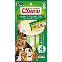 Snack per Cani Inaba EUD615 Pollo Vegetale 4 x 14 g