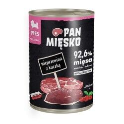 Cibo umido PAN MIĘSKO Meat Cerdo con Pato Carne di manzo e vitello 400 g