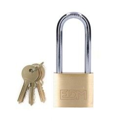 Key padlock EDM Brass