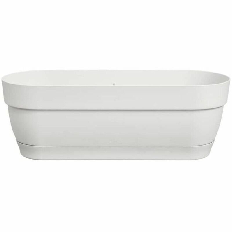 Vaso rettangolare da Balcone Elho   Bianco 50 cm Azzurro Plastica