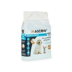 Tappetini Igienici per Cani 40 x 60 cm Azzurro Bianco Carta Polietilene (10 Unità)