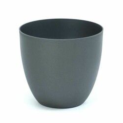 Vaso Plastiken   Ø 38 x 33 cm Rotondo Plastica Multicolore Grigio scuro