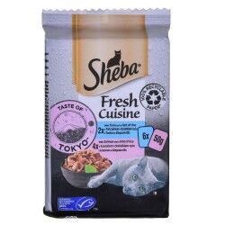 Cibo per gatti Sheba                                 Salmone Tonno 6 x 50 g