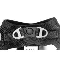 Dog Harness Gloria Trek Star 29,4-32,6 cm 41,4-43 cm Black S