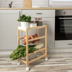 Vegetable trolley Quid Gala White Wood 40,5 x 24 x 60 cm