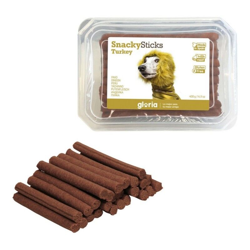 Snack per Cani Gloria Snackys Sticks Pollo Tacchino Barrette (350 g)