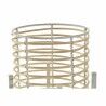 Set di Vasi DKD Home Decor Bianco Marrone Naturale Metallo Rattan 21 x 21 x 77 cm (2 Unità)