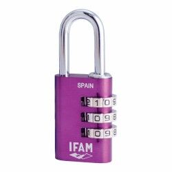 Lucchetto a combinazione IFAM Combi30 Violetta Alluminio Acciaio cromato (3 cm)