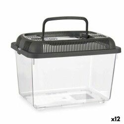 Acquario Con maniglia Medio Antracite Plastica 3 L 17 x 16 x 24 cm (12 Unità)