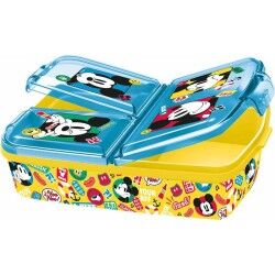 Contenitore a Scomparti Mickey Mouse Fun-Tastic polipropilene 22 x 14 x 6 cm 19,5 x 16,5 x 6,7 cm