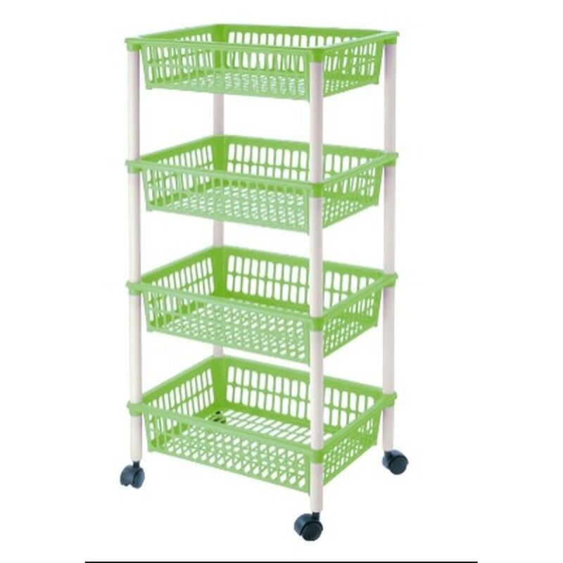 Carrello per Verdure Tontarelli Mito 4 Verde 40 x 29 x 62 cm