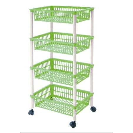 Carrello per Verdure Tontarelli Mito 4 Verde 40 x 29 x 62 cm