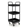 Vegetable trolley Quid Apolo Black Metal 34,5 x 29,5 x 77 cm