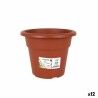 Plant pot Dem Greentime Circular Brown ø 18 x 14,6 cm (12 Units)