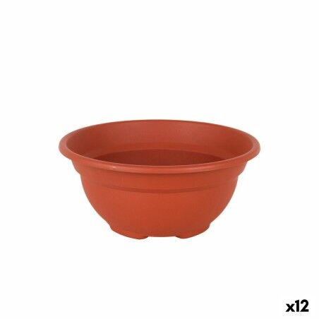 Vaso Dem Greentime Rotonda Ciotola Marrone ø 20 x 9 cm (12 Unità)