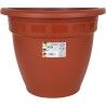 Plant pot Dem Squares Circular Brown 35 x 35 x 28,5 cm (6 Units)