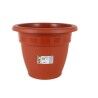 Plant pot Dem Squares Circular Brown 41,5 x 33 cm (6 Units)