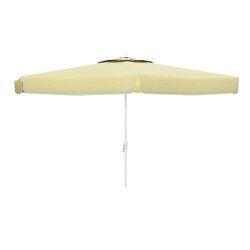 Sunshade Marbueno White Polyester Aluminium Ø 270 cm