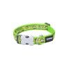 Dog collar Red Dingo STYLE MONKEY LIME GREEN 31-47 cm