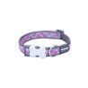 Dog collar Red Dingo STYLE HOT PINK ON COOL GREY 41-63 cm