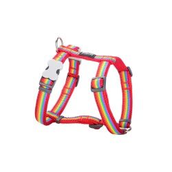 Dog Harness Red Dingo STYLE RAINBOW 36-54 cm 30-48 cm