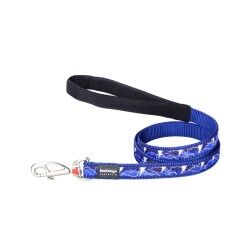 Guinzaglio per Cani Red Dingo STYLE LIGHTNING Blu Marino 15mm x 120 cm