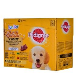 Cibo umido Pedigree unior Selection Pollo Carne di vitello Agnello Uccelli 100 g 12 x 100 g