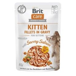 Cibo per gatti Brit Care Cat Kitten Choice Salmone 85 g