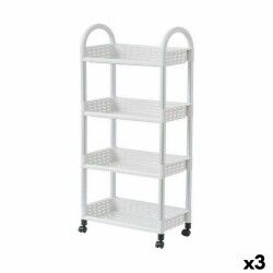 Carrello per Verdure Confortime Alluminio Plastica 45 x 25 x 104 cm (3 Unità)