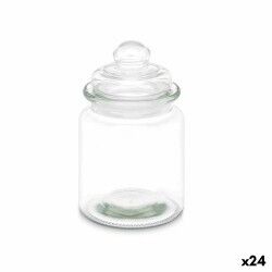 Vaso Trasparente Vetro 250 ml 8 x 13 x 8 cm (24 Unità) Con coperchio