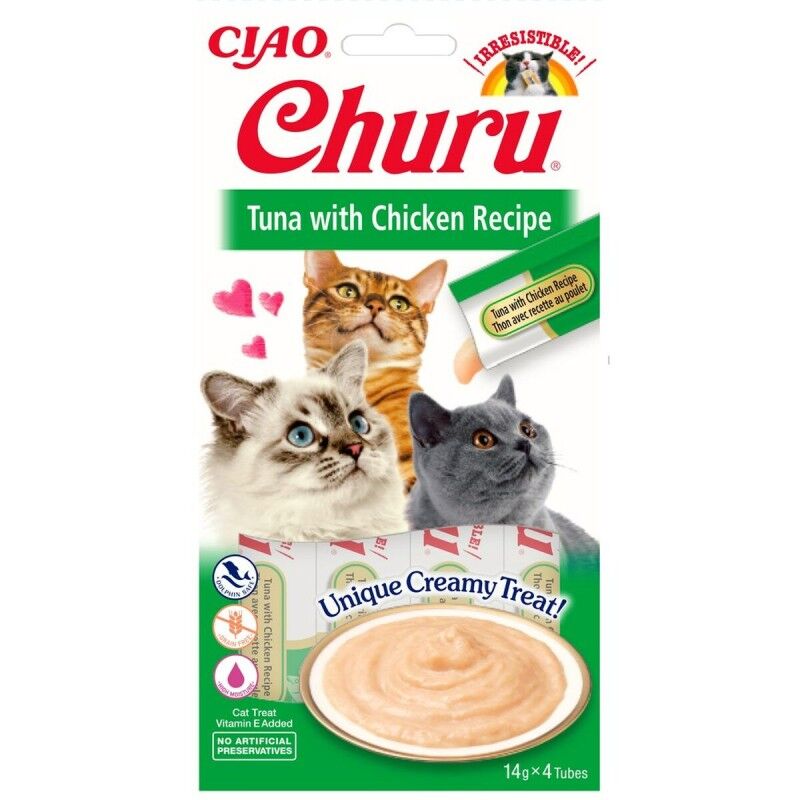 Spuntino per Cat Inaba Churu Pollo Carne Pesce