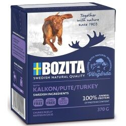 Cibo umido Bozita Trozos en gelatina Pavo Pollo Tacchino Carne di vitello 370 g