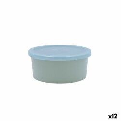 Porta Pranzo Rotondo con Coperchio Quid Inspira 470 ml Azzurro Plastica (12 Unità)