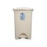 Cestino a pedale Beige Plastica 50 L (3 Unità)