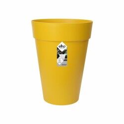 Vaso Elho Giallo Ø 34 cm Ocra Plastica Rotondo Moderno