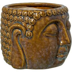 Vaso Alexandra House Living Marrone Ceramica Buddha 18 x 11 x 17 cm