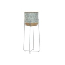 Vaso DKD Home Decor Bicolore Metallo 35 x 35 x 91 cm Rotondo (2 Unità)