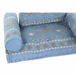 Poltrona da giardino DKD Home Decor Azzurro 90 x 50 x 55 cm