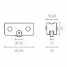 Battistrada EDM 85470 CLL/104 rd18 Acciaio 45,2 x 15 mm (2 Unità)