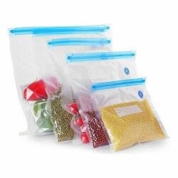 Reusable Food Bag Quttin Vacuum tube 4 Pieces 30 X 34 cm (24 Units)