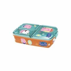 Contenitore a Scomparti Peppa Pig    polipropilene 19,5 x 16,5 x 6,7 cm 17 x 14 x 7 cm