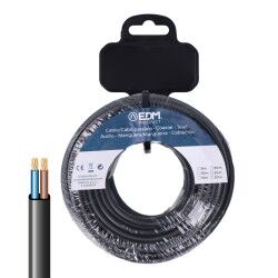 Multi-core Electric Cable EDM 28729 Black 10 m 2 x 0,75 mm